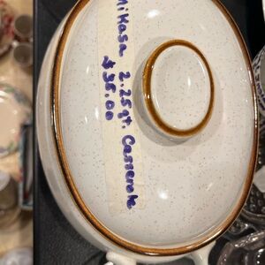 Mikasa White and Brown Casserole Dish